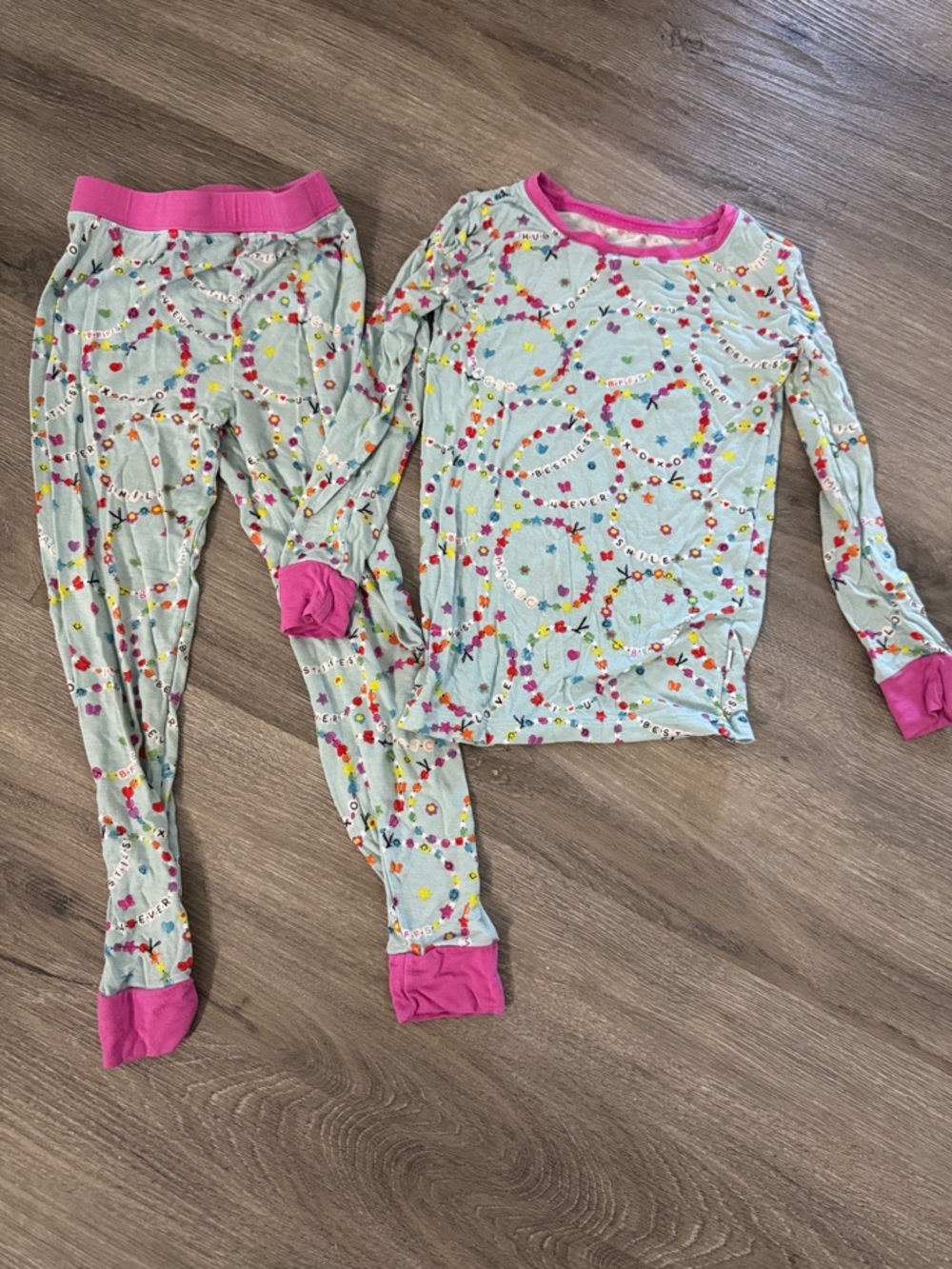 Taylor Swift inspired Little Sleepies Friendship Bracelet print pajama set